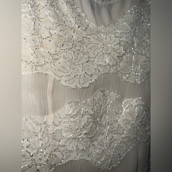 💎 100% Silk INC Lace Cream Camisole - Picture 3 of 12